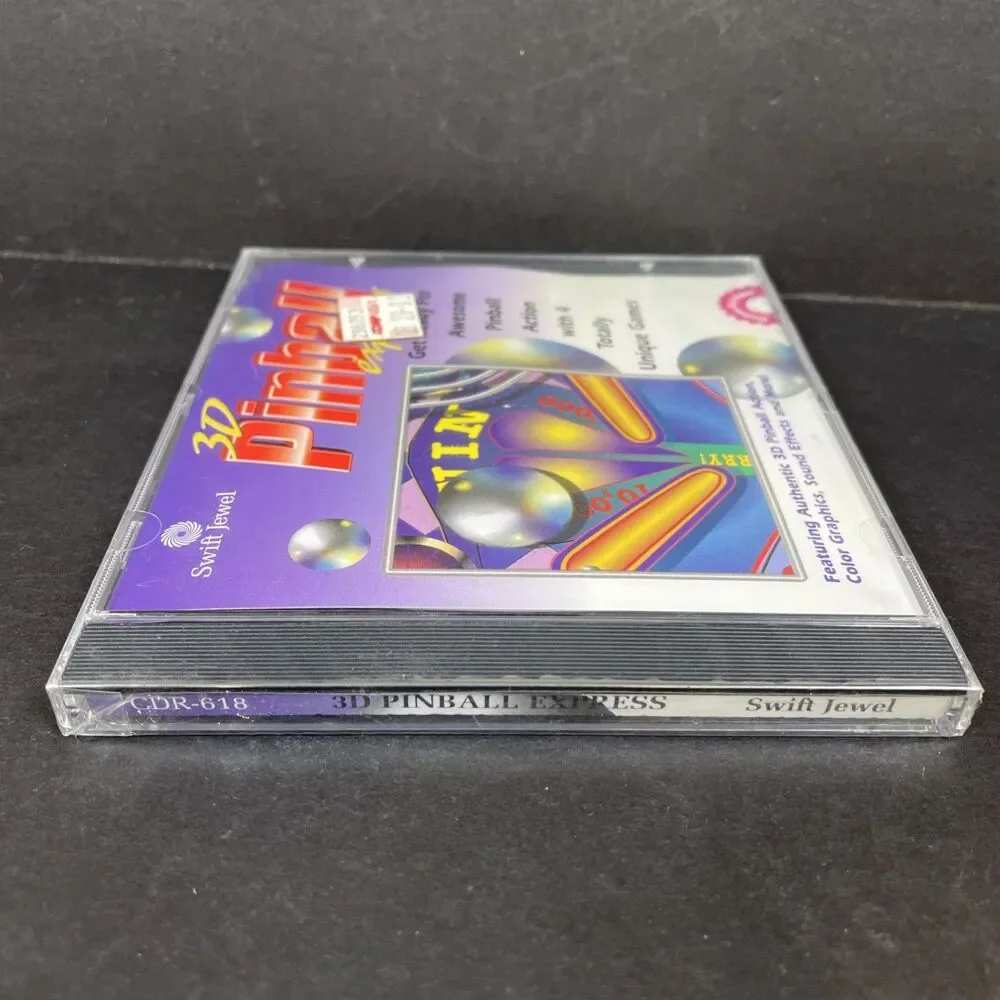 3D Pinball Express PC Game Windows 95 4 Games 3 Levels New Sealed Vintage ‘01